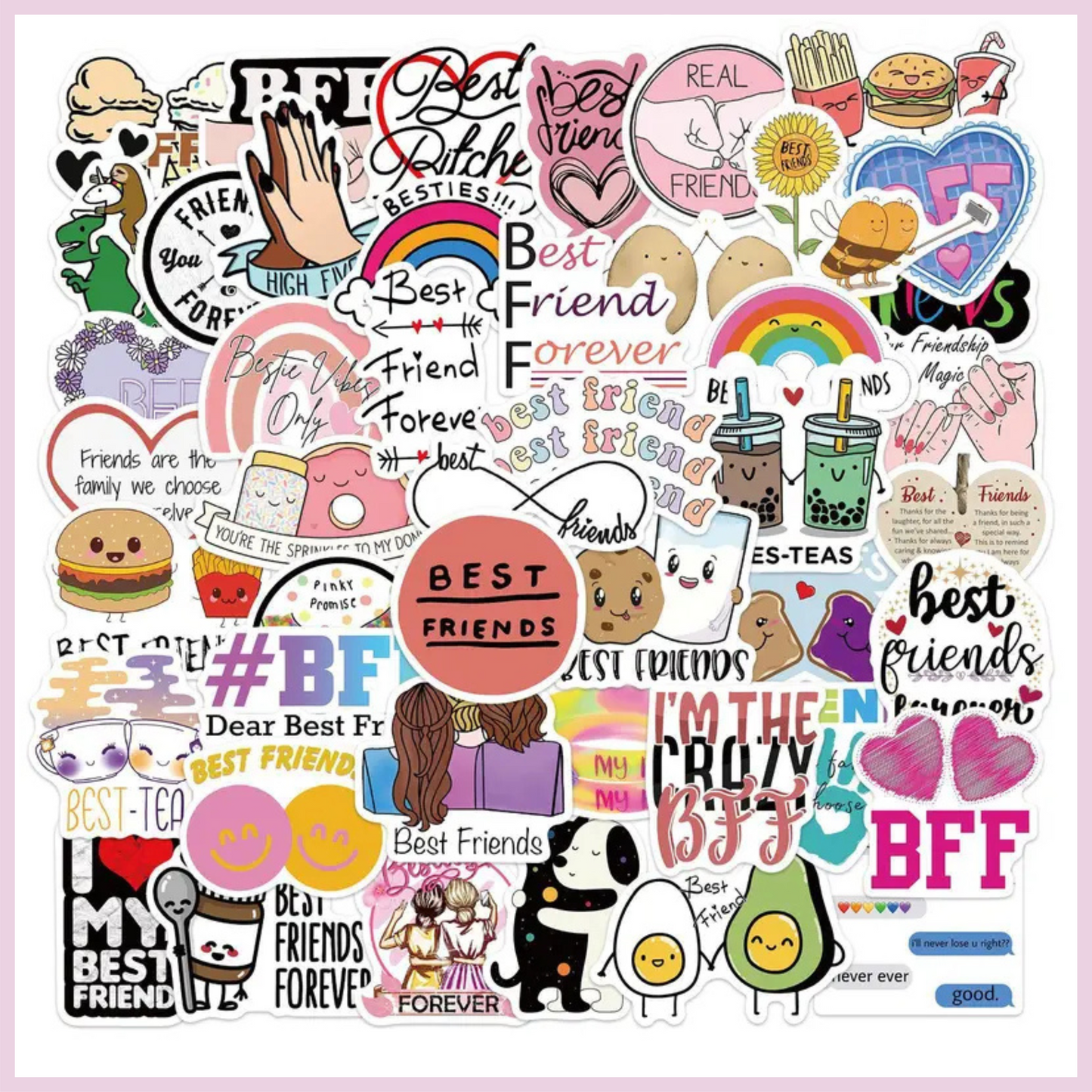 Sticker Pick-a-mix pack (11 stickers) - Besties
