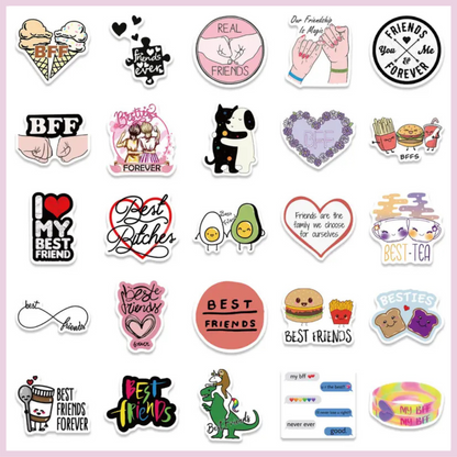 Sticker Pick-a-mix pack (11 stickers) - Besties
