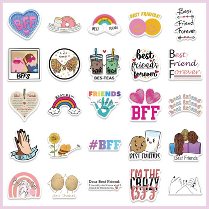 Sticker Pick-a-mix pack (11 stickers) - Besties